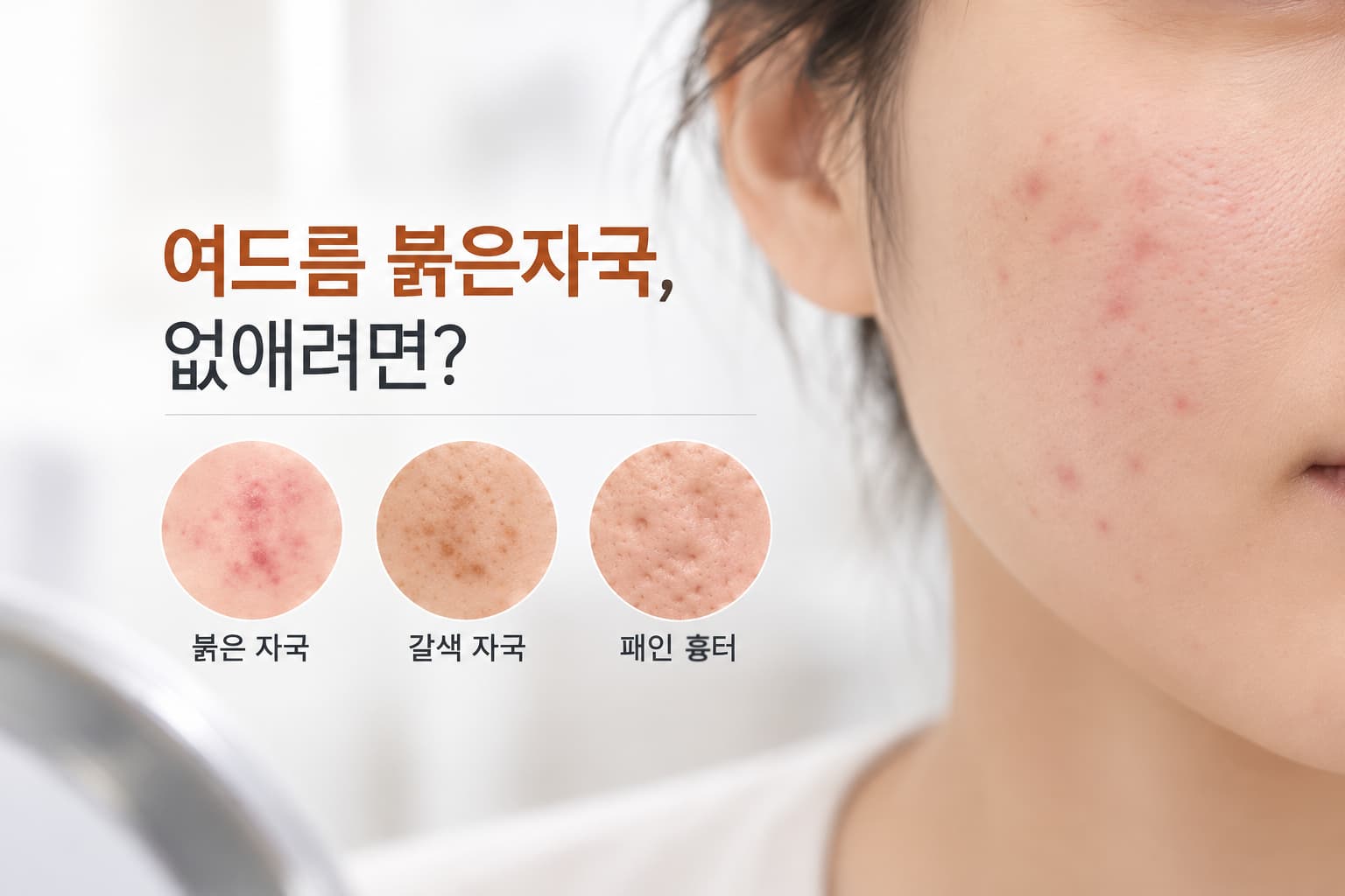 여드름 붉은자국 없애려면_원인과 피부 상태별 치료 방법