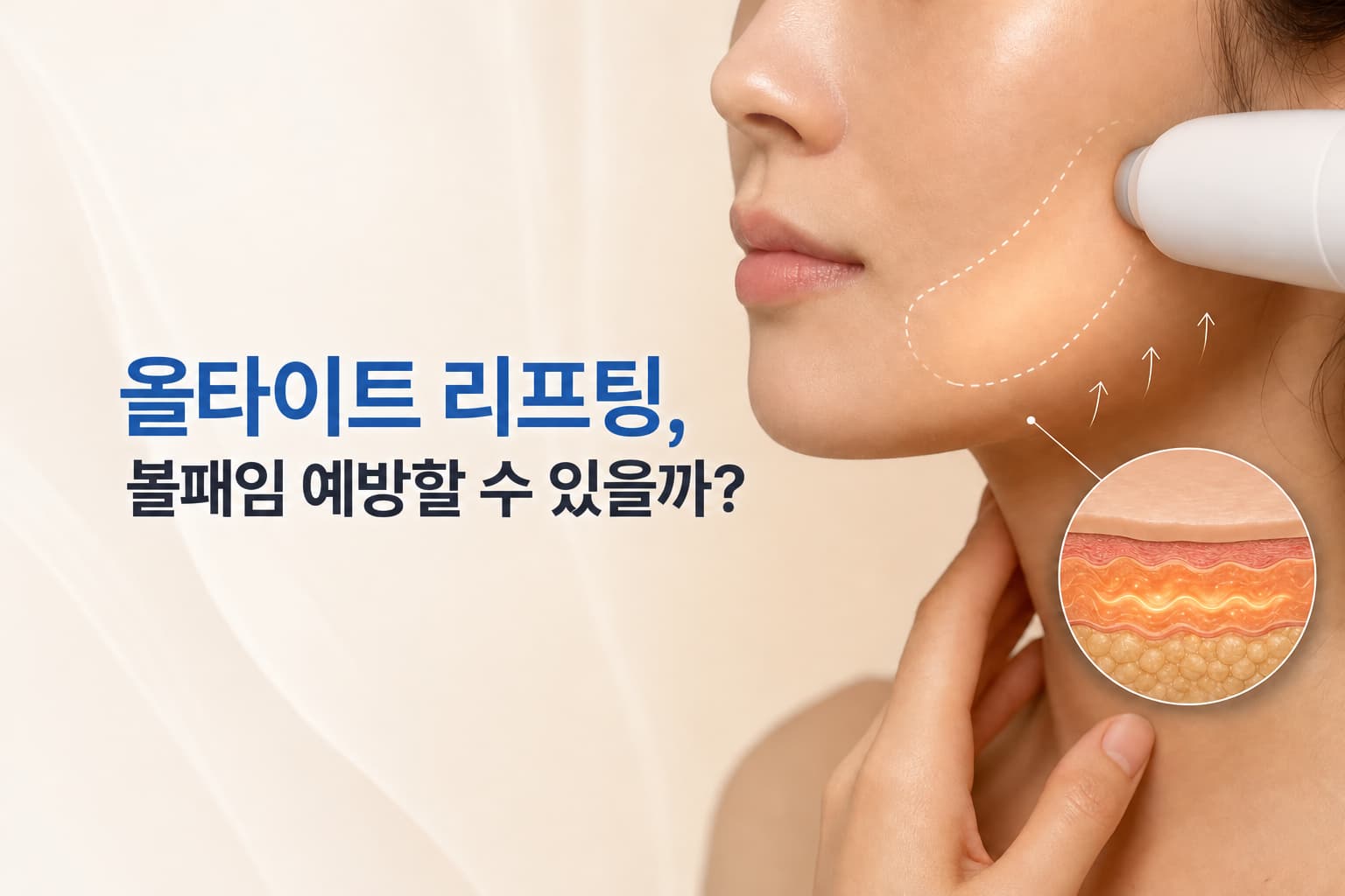 올타이트 리프팅_볼패임 예방할 수 있을까_시술방법과 주의사항