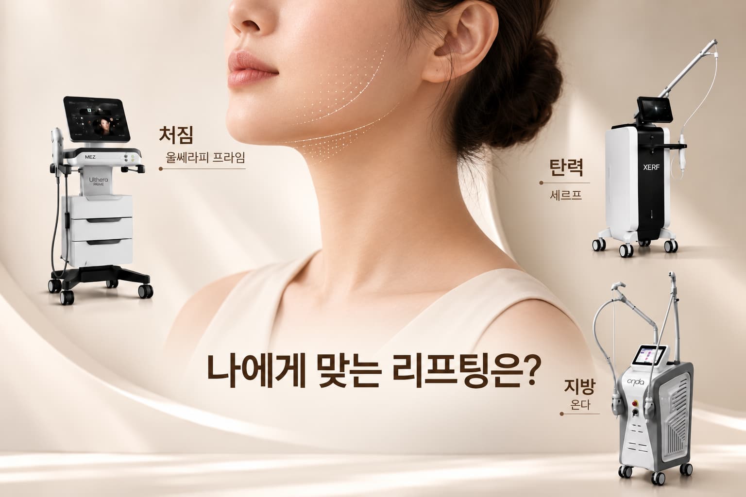 선릉역 피부과_울쎄라와 고주파 리프팅 선택 기준 총정리