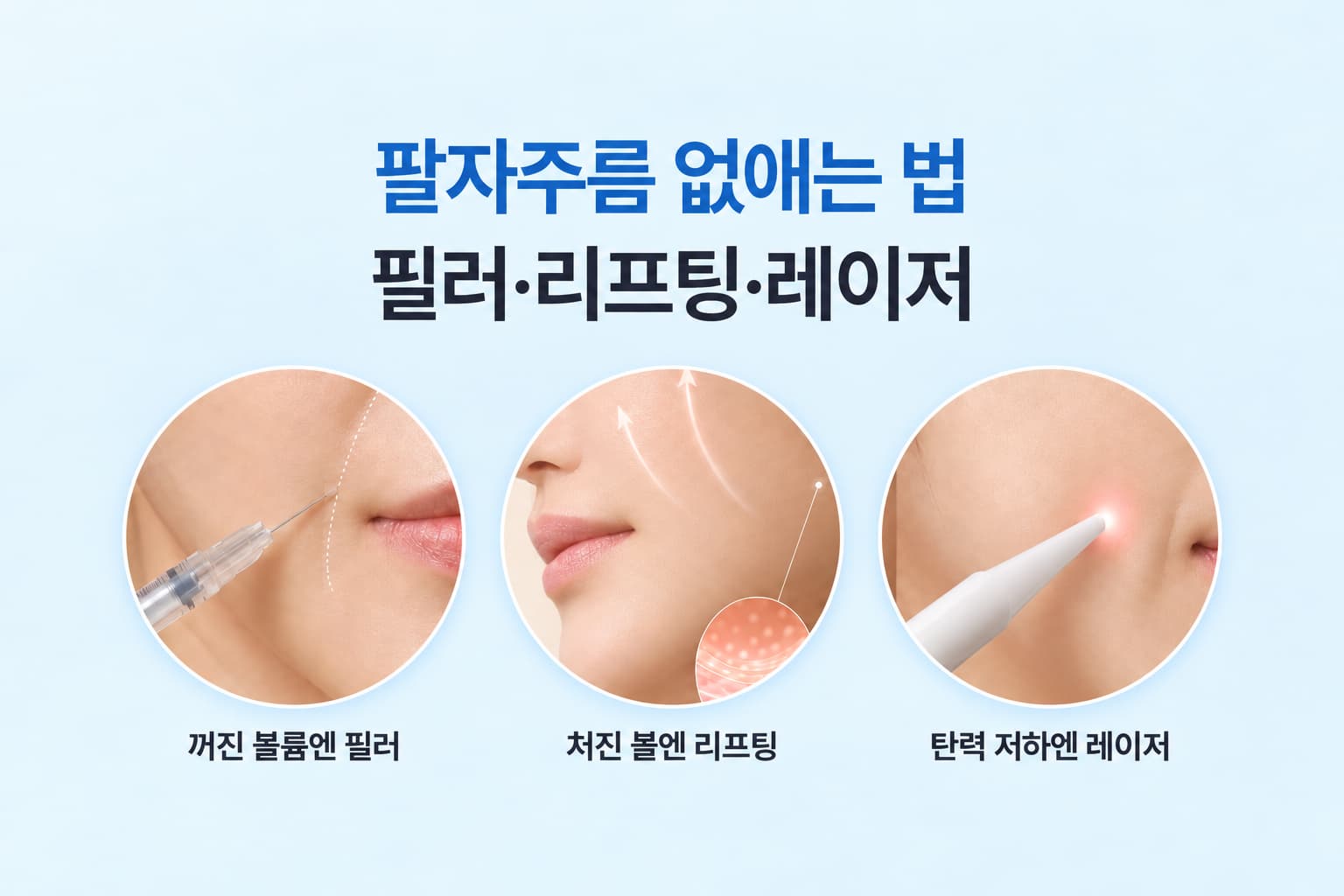 팔자주름 없애는 법 총정리_원인에 맞는 시술 방법은